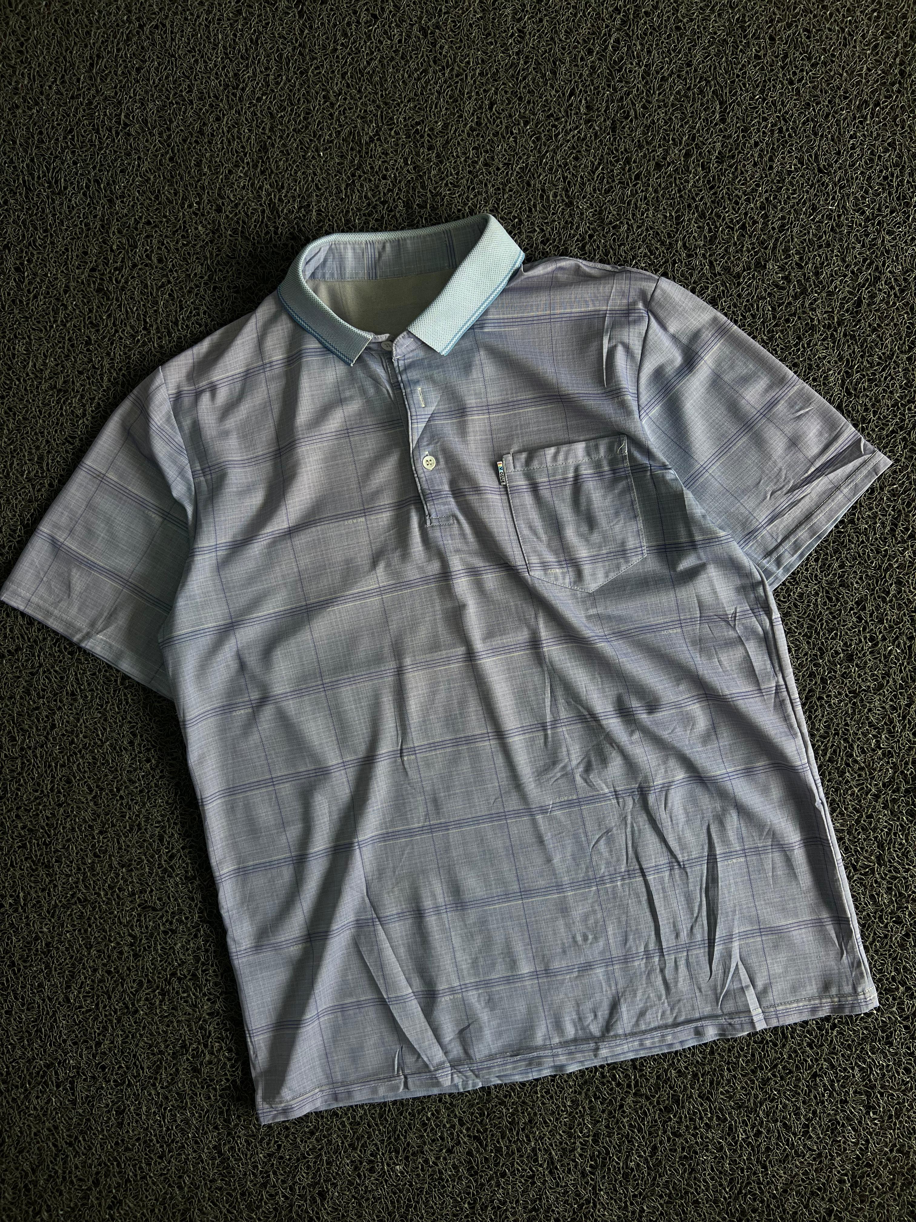 Vintage Check Pocket Polo T-Shirt