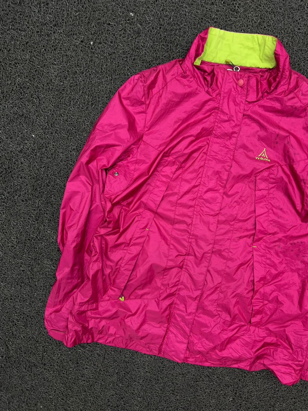WV OLVIA Pink Lightweight Windbreaker Jacket – Full Zip Outdoor Rain & Hiking Coat
