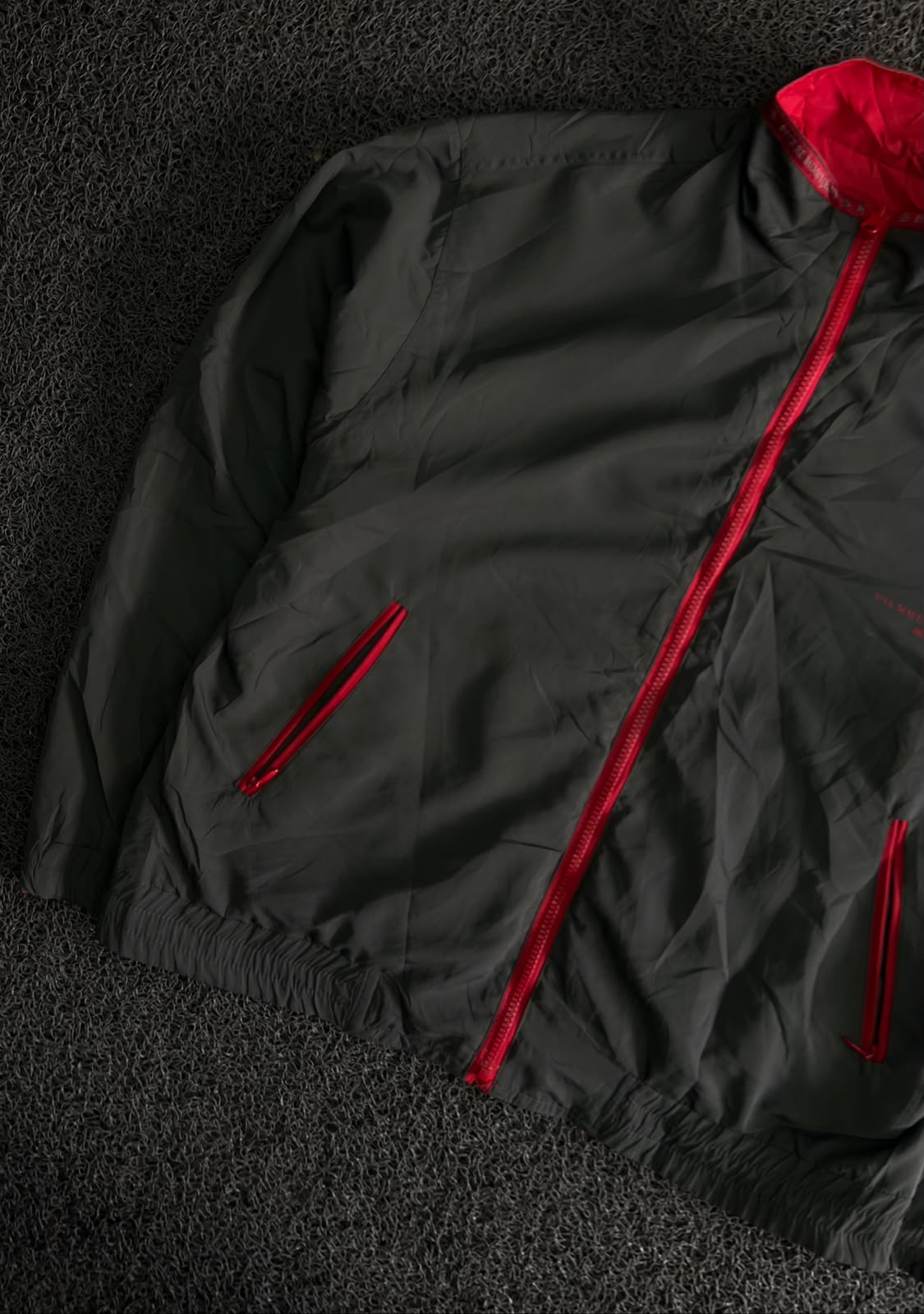 Vintage Black Pierre Balmain Jeans Jacket with Red Accents – Thriftwear