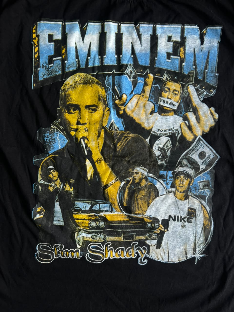 Eminem “Slim Shady” Graphic Print Black T-Shirt