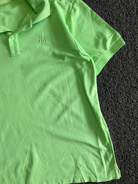 Men’s Neon Green Solid Polo T-Shirt