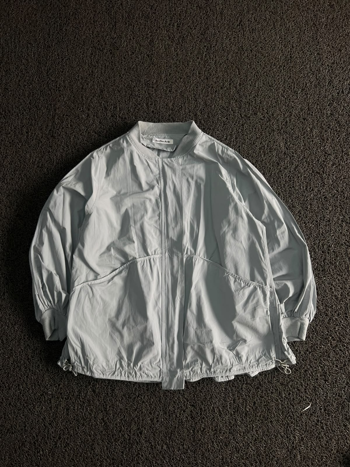 Lightweight Oversized Bomber Jacket | Full Zip Casual Windbreaker