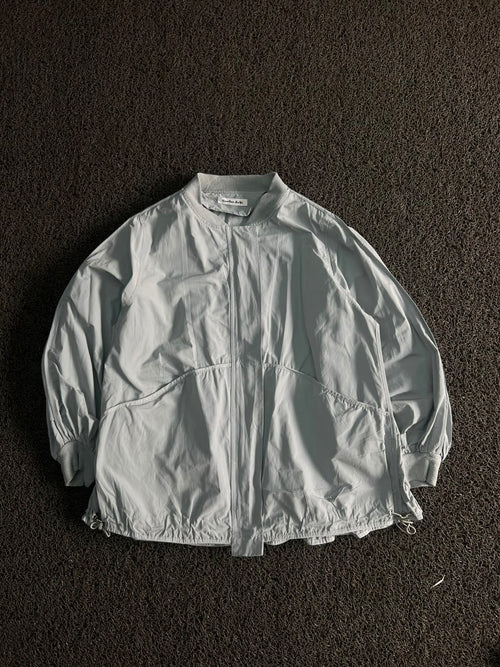 Lightweight Oversized Bomber Jacket | Full Zip Casual Windbreaker