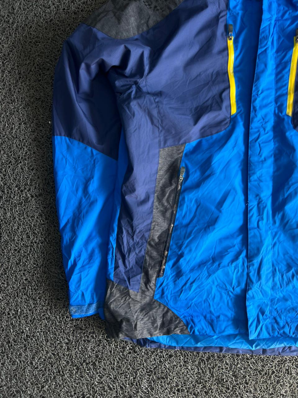 Columbia Blue Colorblock Outdoor Windbreaker Jacket