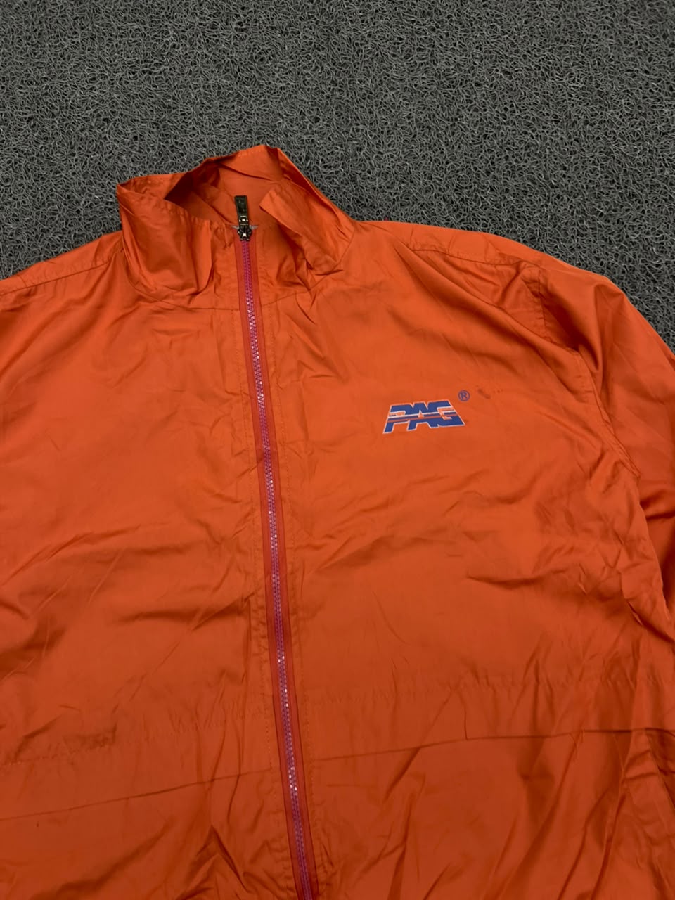 Vintage PAC Orange Lightweight Windbreaker Jacket
