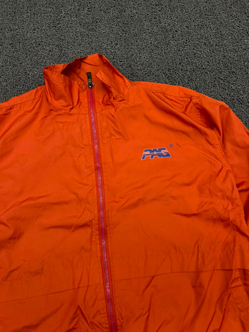 Vintage PAC Orange Lightweight Windbreaker Jacket