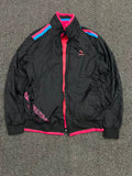 BINLIHU Reversible Neon Pink & Black Bomber Jacket | Lightweight Full-Zip Casual Jacket | ⚠️ zip damage