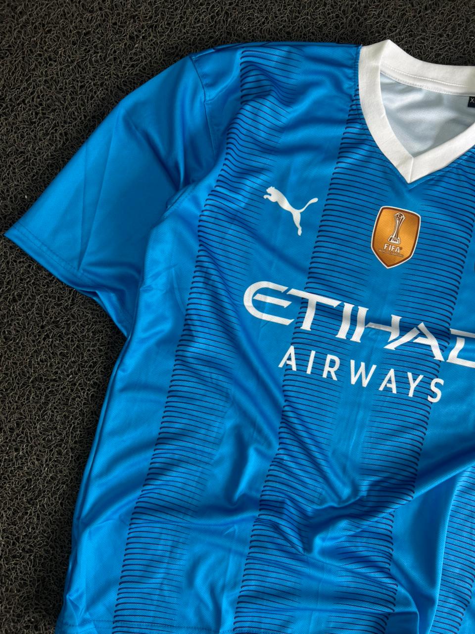 Manchester City Home Jersey 2023/24 – Kevin De Bruyne #17 | Sky Blue Football Five Sleeve Jersey