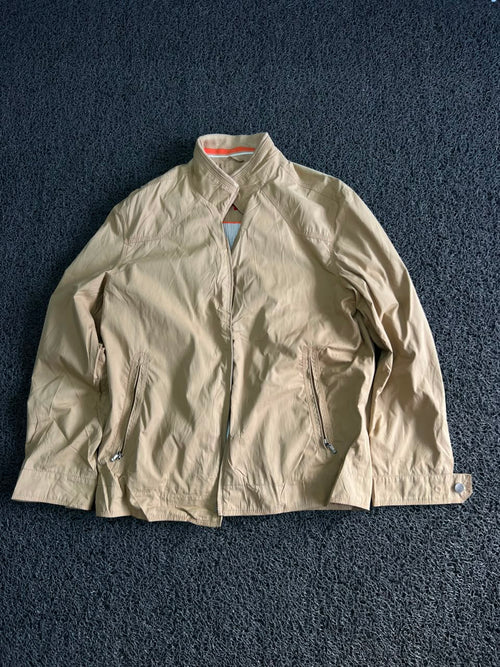 Vintage Beige Lightweight Utility Jacket ⚠️ No Zip