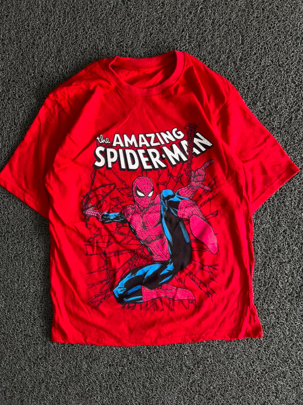 The Amazing Spider-Man Graphic Print Red T-Shirt