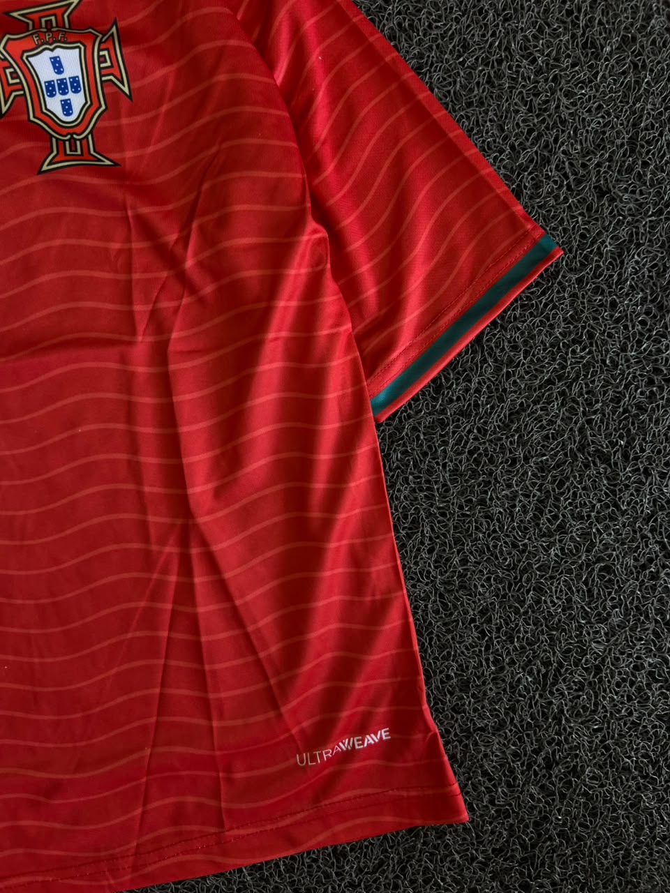 Puma Portugal Cristiano Ronaldo #7 Home Football Jersey – Red Collared Edition / FIVE SLEEV
