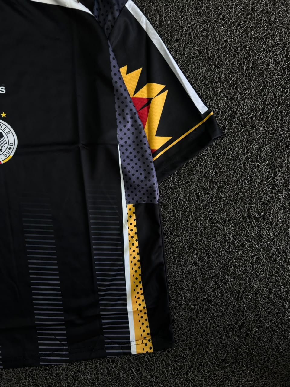 Adidas Germany 1994 Away Jersey – Toni Kroos #8 | Five Sleeve Edition | Black Retro Football Jersey
