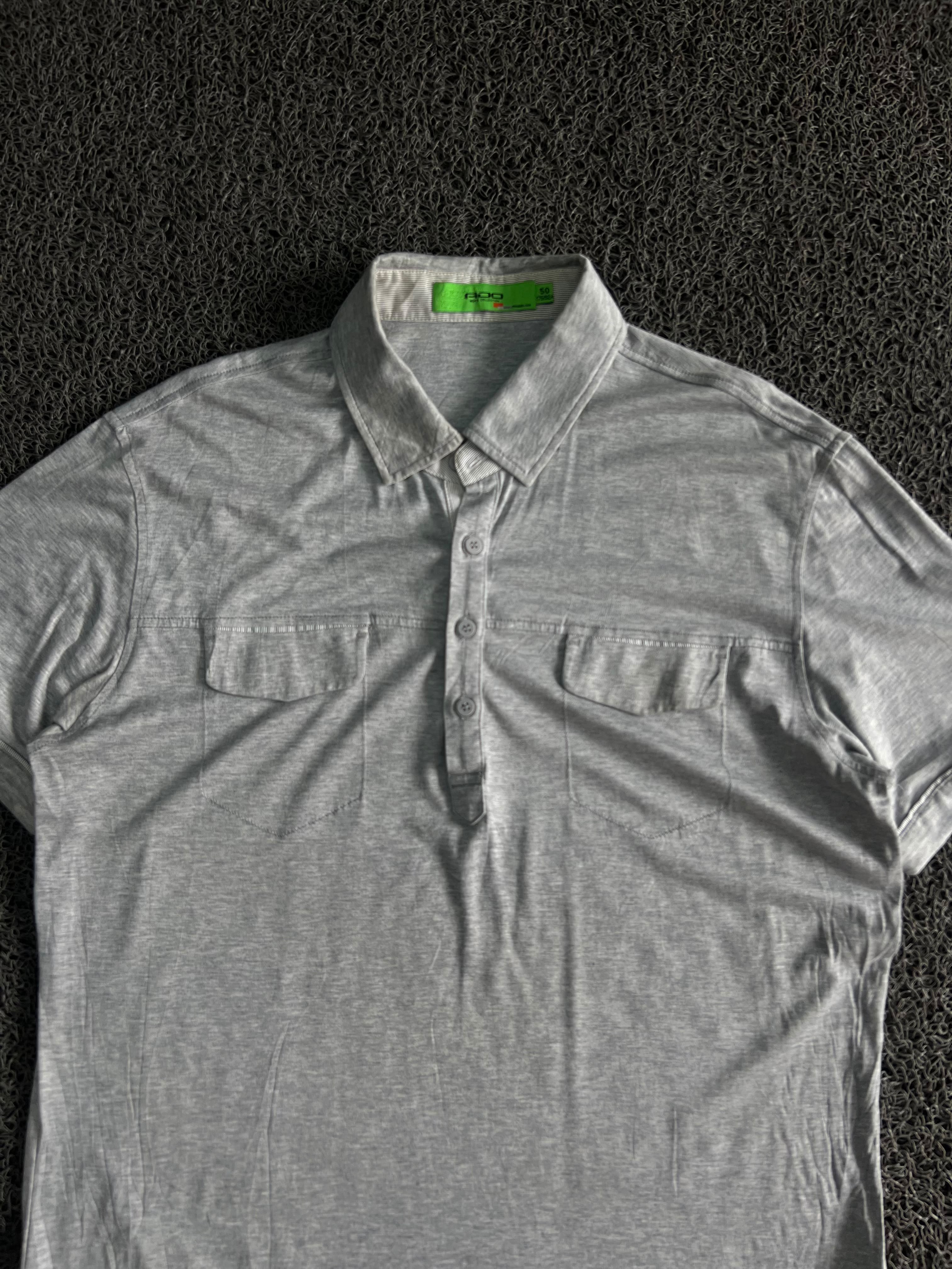 Vintage EXD Utility Polo Shirt – Dual Pocket Casual Tee
