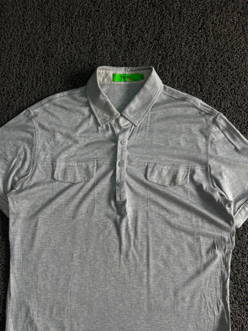 Vintage EXD Utility Polo Shirt – Dual Pocket Casual Tee