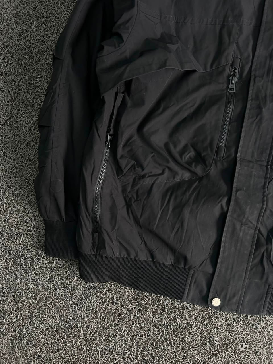 Utility Bomber Jacket – Multi Pocket Zip-Up Streetwear Windbreaker