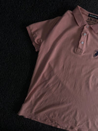 Short Sleeve Polo T-Shirt with Embroidered Equestrian Logo