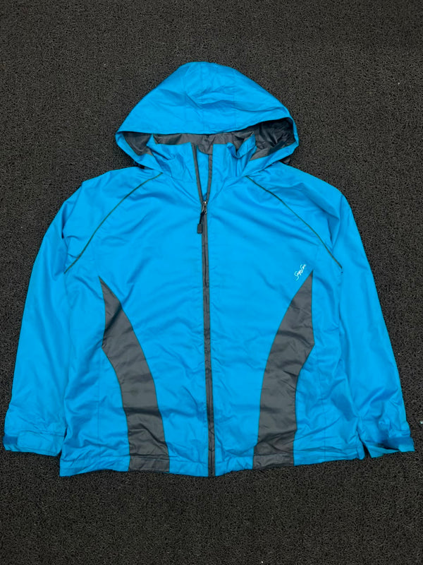 Blue  Hooded Ski Jacket