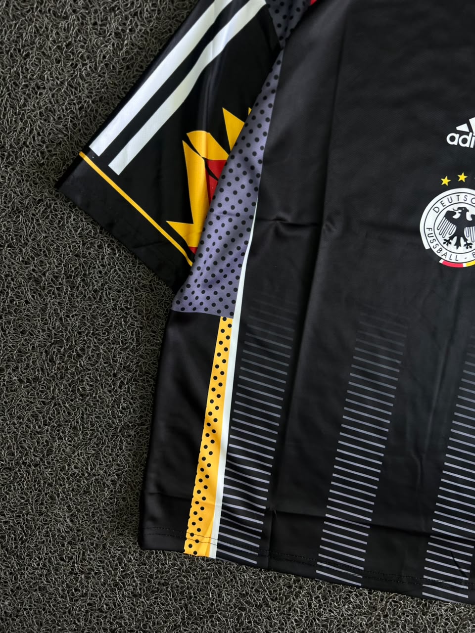 Adidas Germany 1994 Away Jersey – Toni Kroos #8 | Five Sleeve Edition | Black Retro Football Jersey