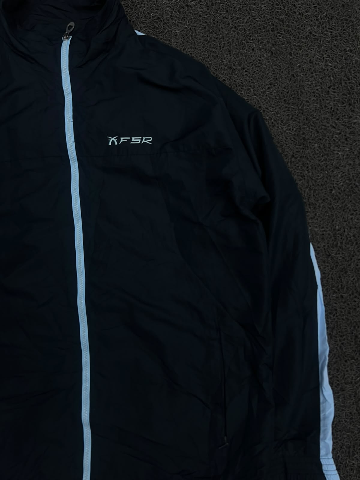 FSR Lightweight Track Jacket with White Side Stripes & Zip Pockets