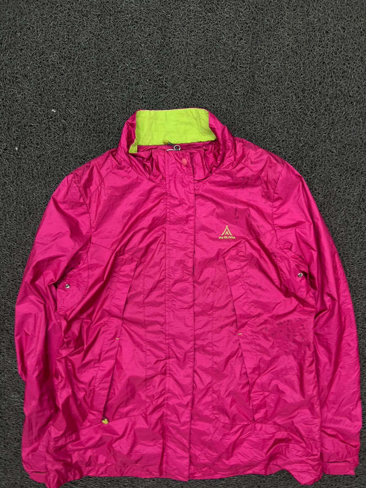 WV OLVIA Pink Lightweight Windbreaker Jacket – Full Zip Outdoor Rain & Hiking Coat