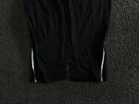 Black Track Pants with White Side Stripes & Logo – Thriftwear