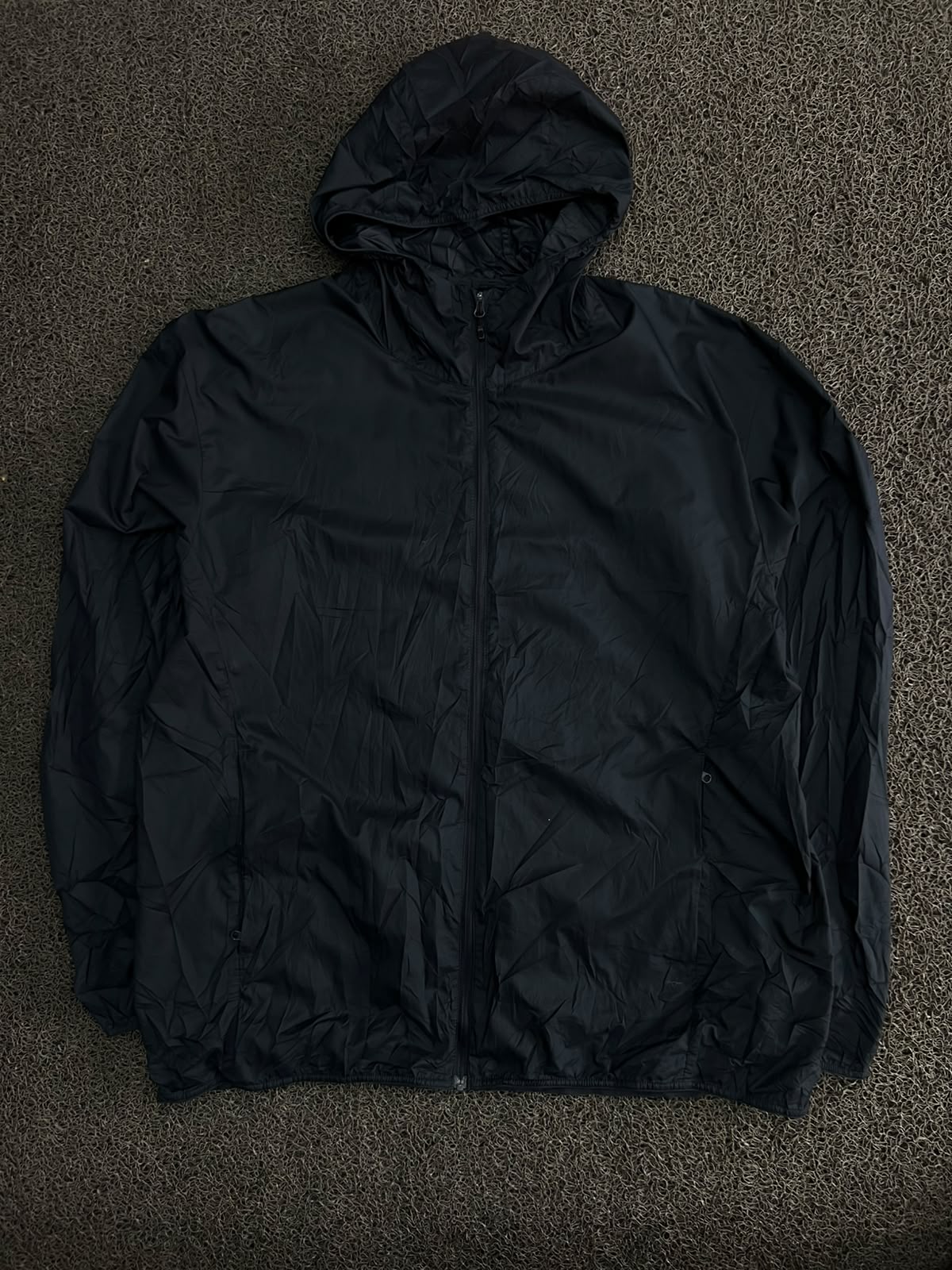 Hooded Full-Zip Lightweight Jacket with Front Pockets