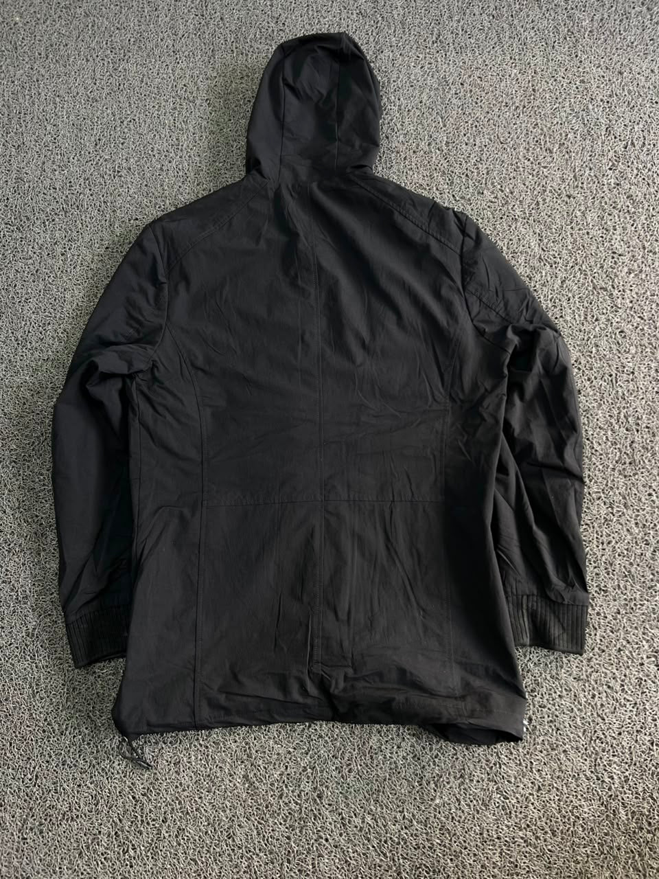 Vintage Black Hooded Utility Jacket