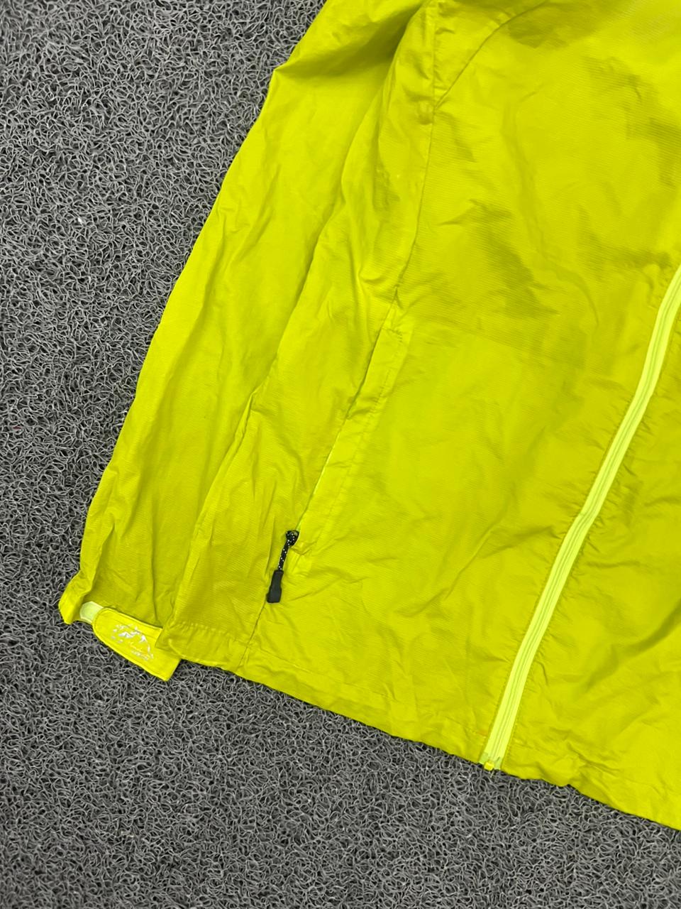 Nautica Neon Yellow Lightweight Full-Zip Windbreaker Jacket