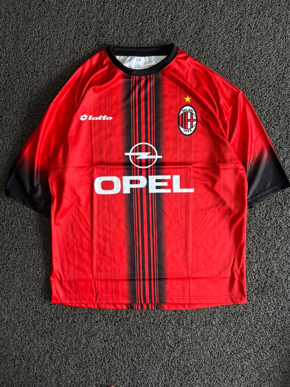 AC Milan Lotto Maldini #3 Home Football Five Sleeve Jersey