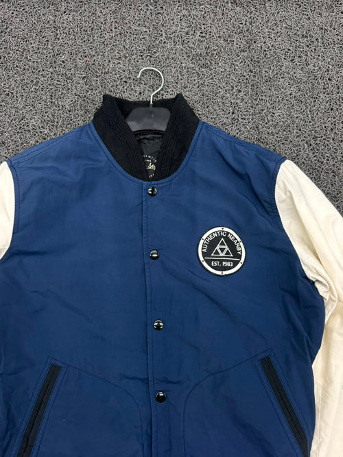 Men's Varsity Bomber Jacket with Logo Patch