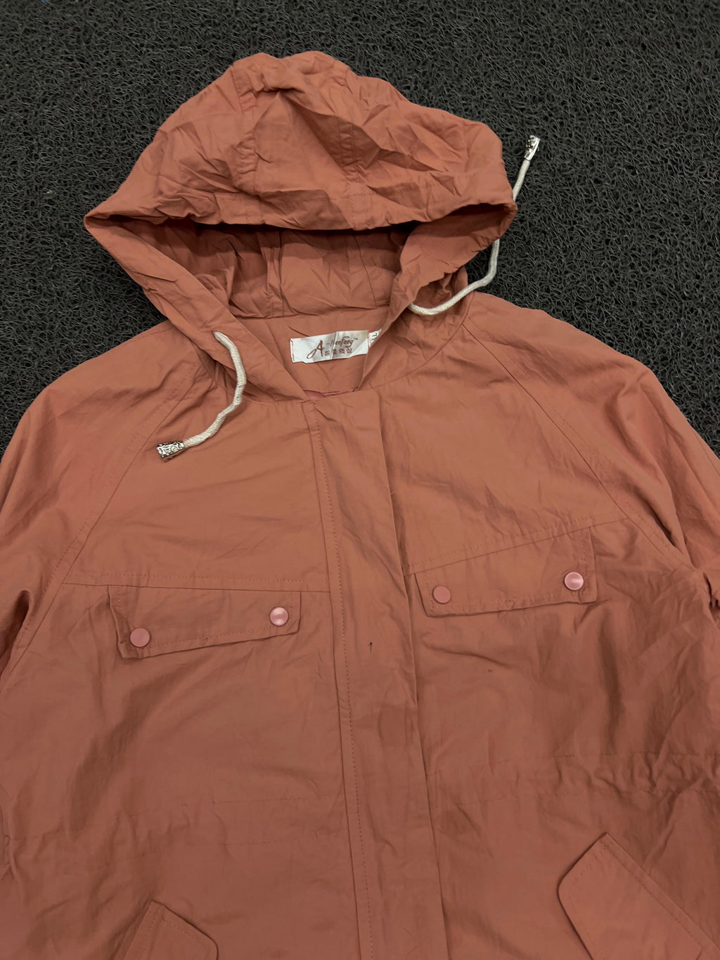 Hooded Utility Jacket – Lightweight Snap & Zip Windbreaker