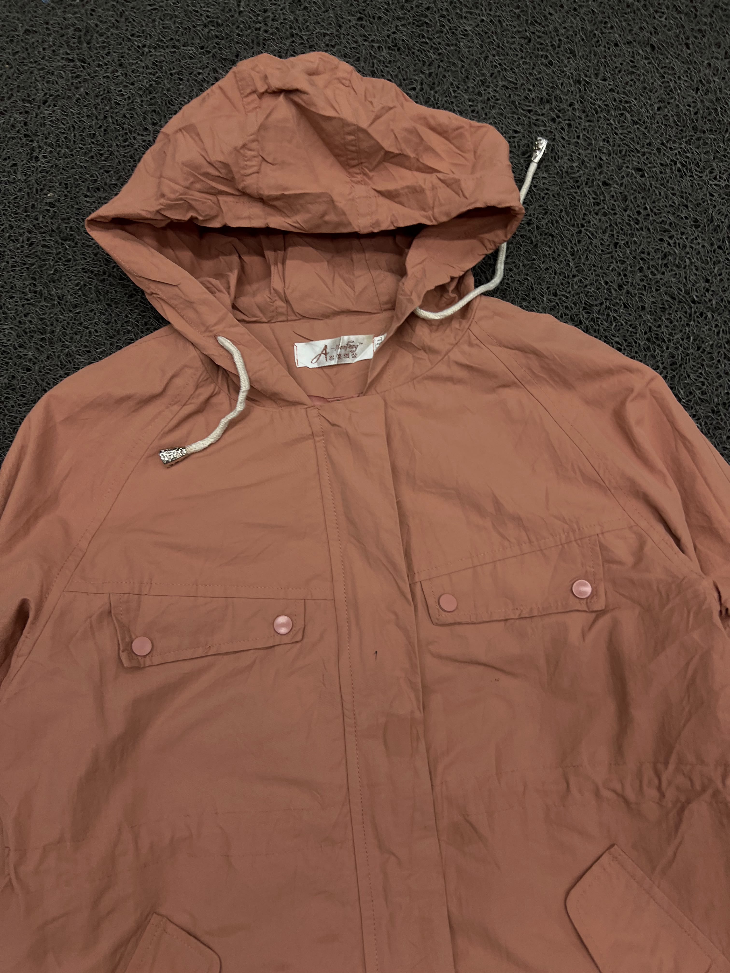 Hooded Utility Jacket – Lightweight Snap & Zip Windbreaker