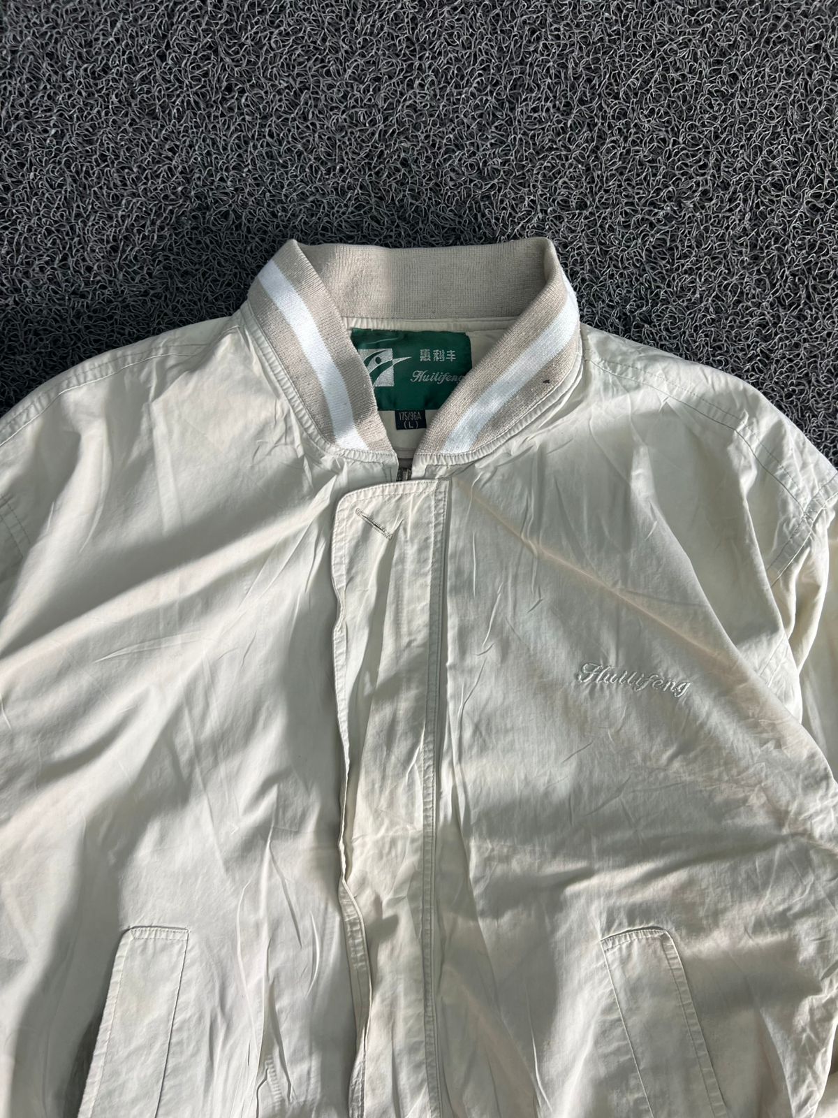 Men's Lightweight Bomber Jacket with Ribbed Collar & Cuffs