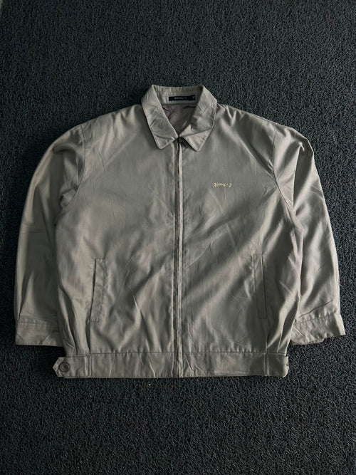 Xiong-Z Light Grey Zip-Up Casual Jacket