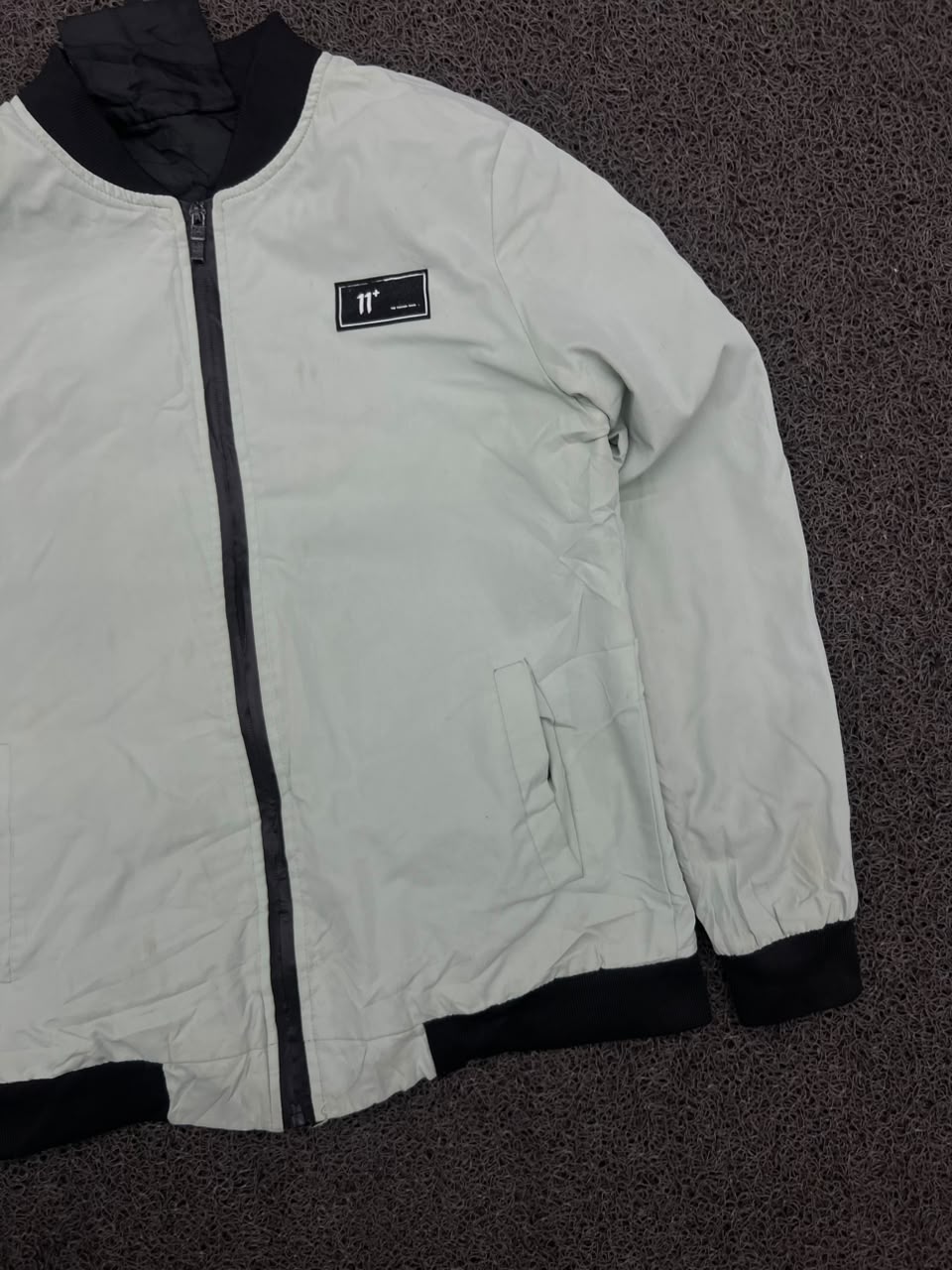 11 Degrees Logo Bomber Jacket – Full Zip Windbreaker