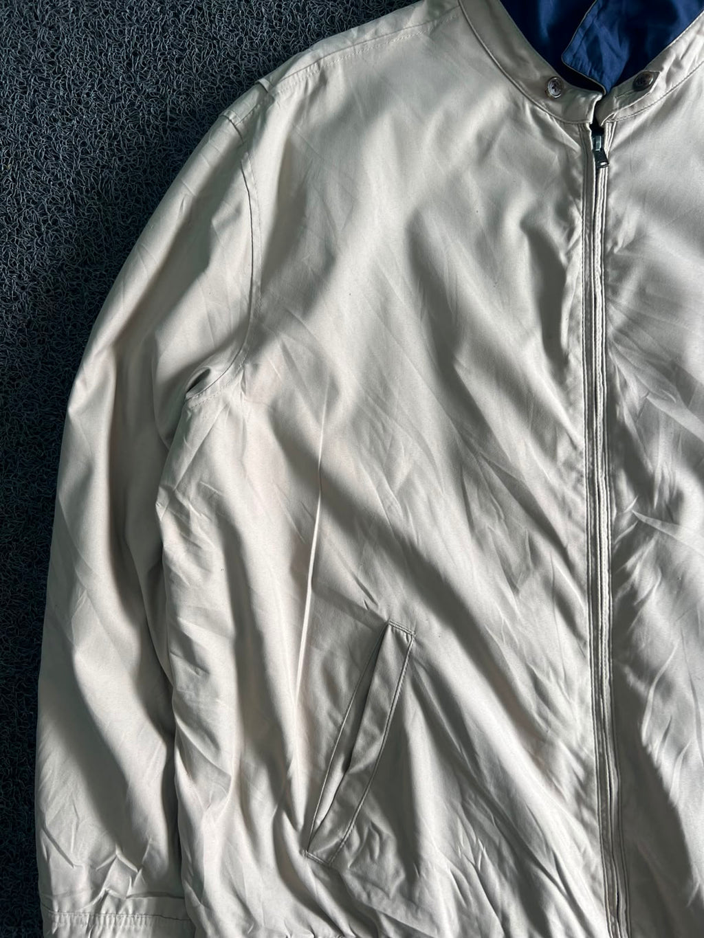 Vintage Polo Ralph Lauren White Stand Collar Jacket