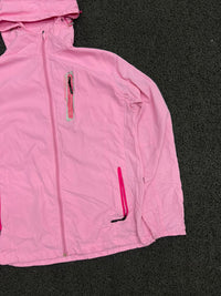 Pink Hooded Lightweight Outdoor Jacket