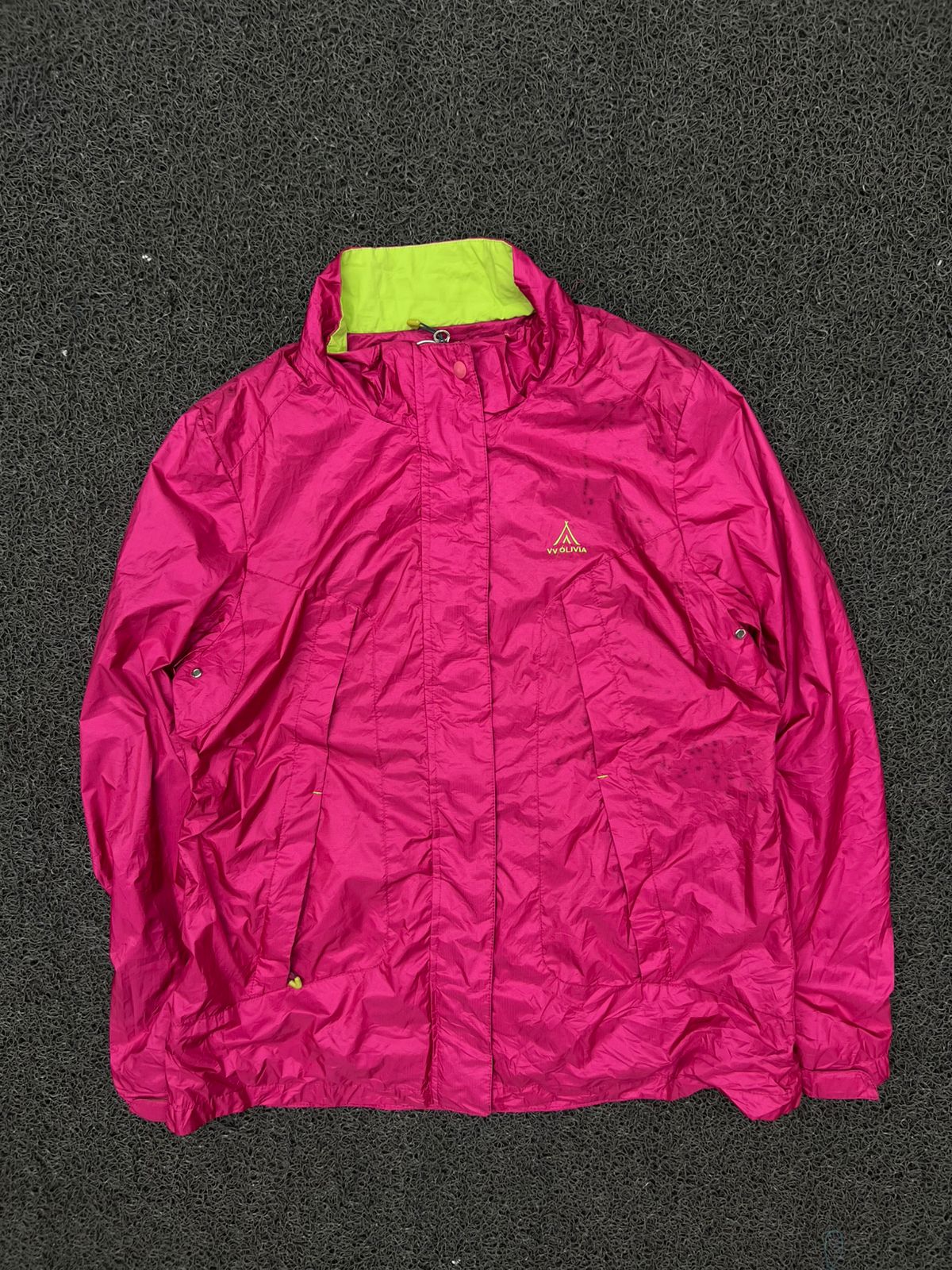 WV OLVIA Pink Lightweight Windbreaker Jacket – Full Zip Outdoor Rain & Hiking Coat