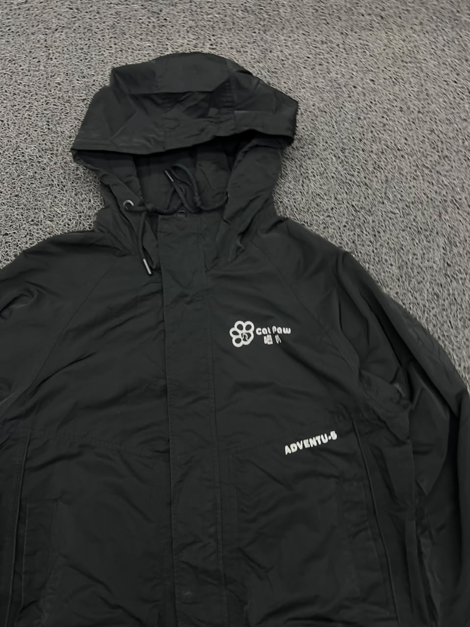 Cat Paw Adventu-5 Hooded Waterproof Windbreaker Jacket – Black