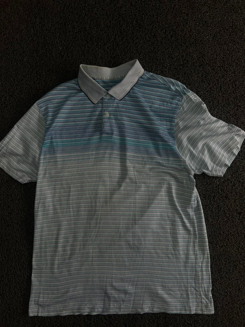 Vintage Striped Polo T-Shirt