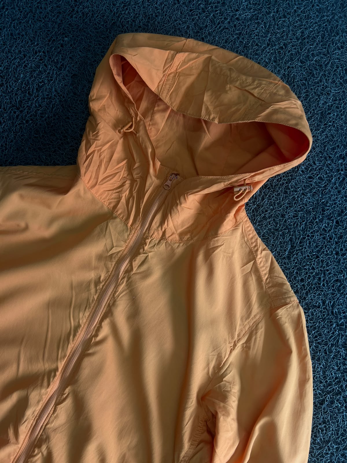 Vintage Hooded Full-Zip Windbreaker Jacket ⚠️ Small Stains