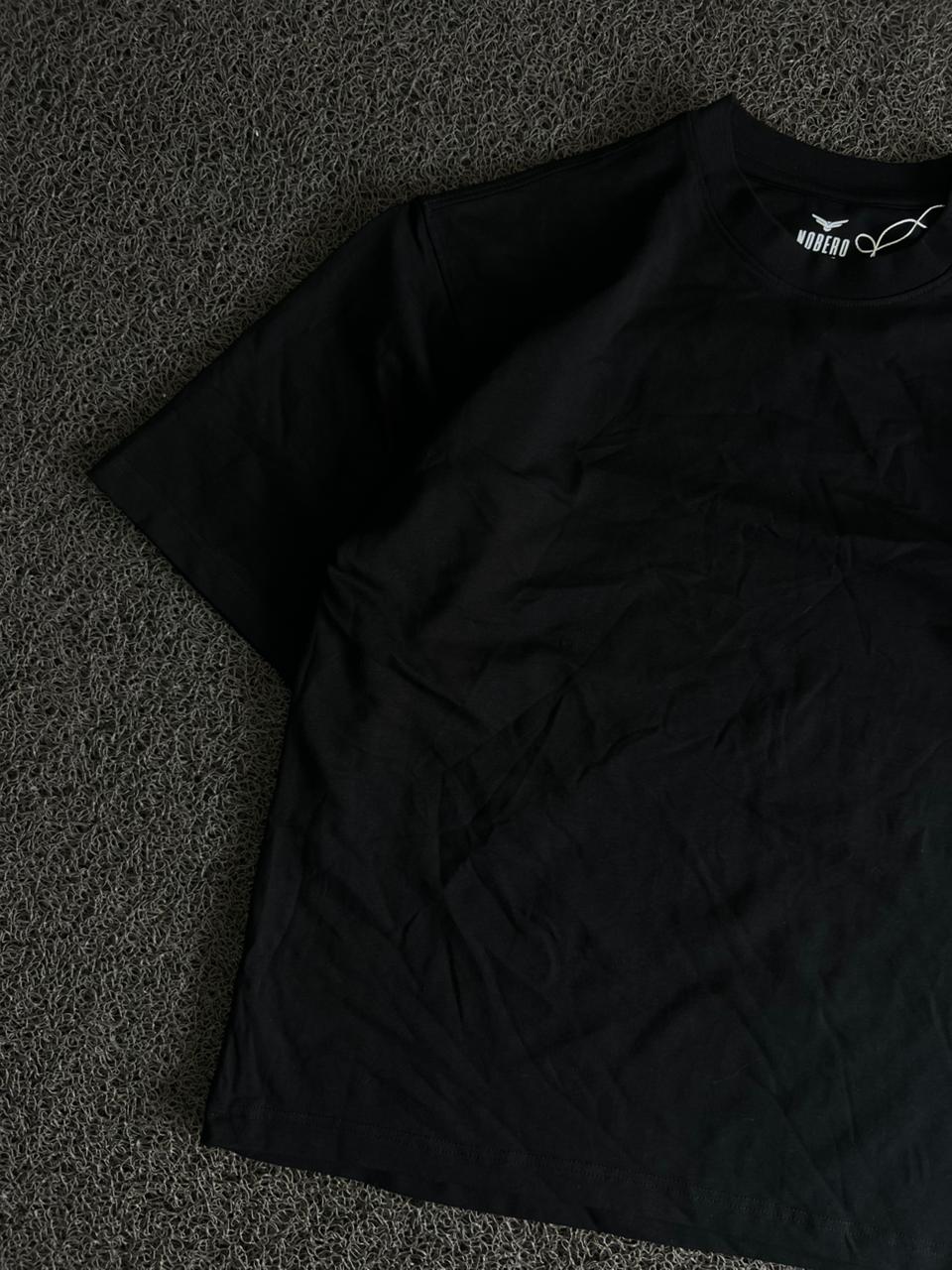 Black Nobero Classic Crew Neck T-Shirt