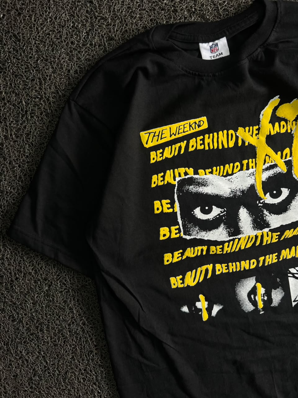 Black The Weeknd Graphic Print T-Shirt – Beauty Behind the Madness Design