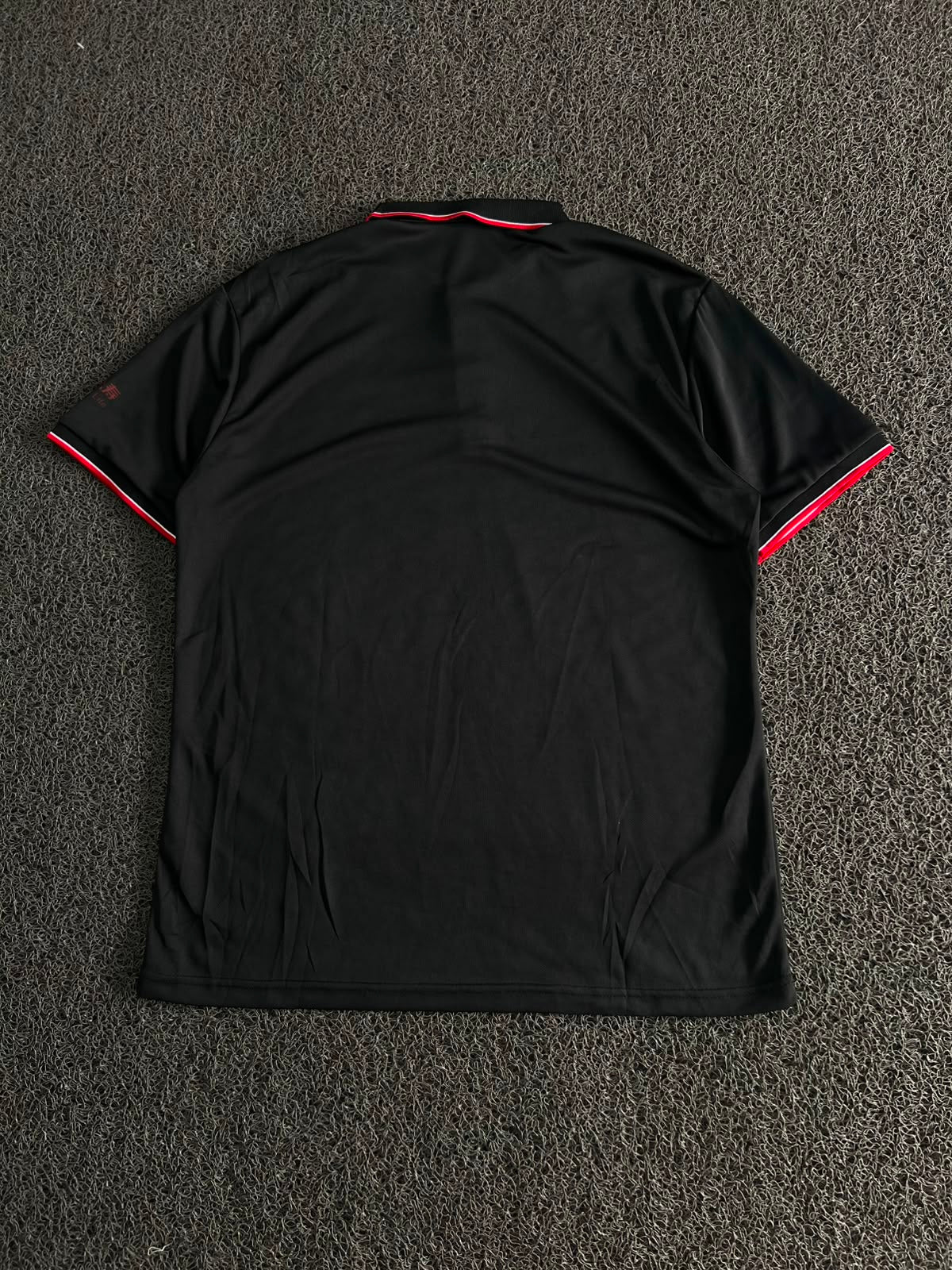 Black Contrast Trim Polo T-Shirt