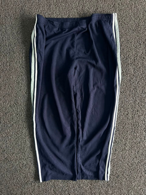 Vintage Track Pants with White Side Stripes