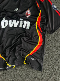AC Milan Retro Black Bwin Champions League Five Sleeve Jersey