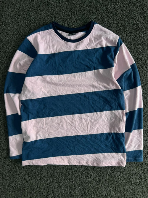 Wide Striped Long Sleeve T-Shirt
