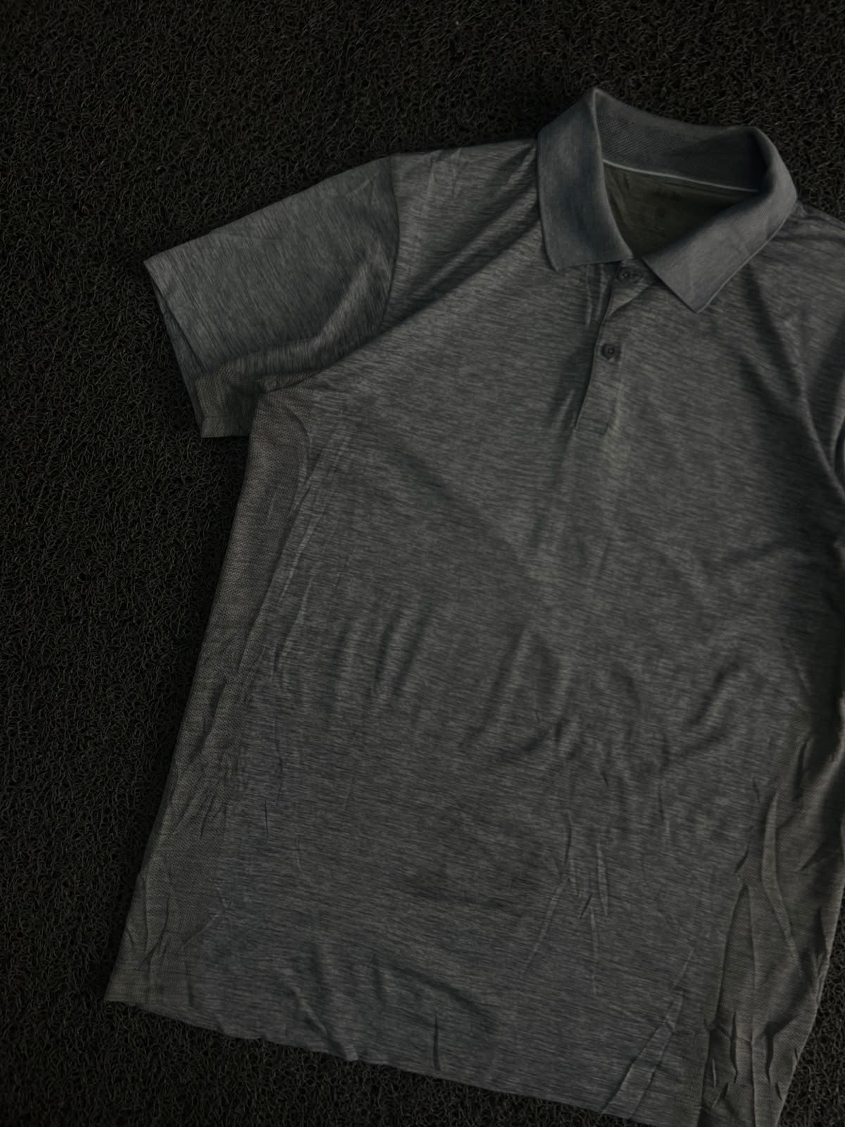 Men’s Melange Polo T-Shirt with Classic Collar