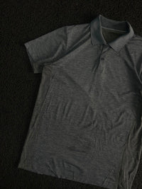 Men’s Melange Polo T-Shirt with Classic Collar