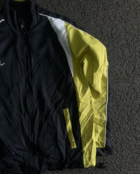 Black & Yellow Colorblock Track Jacket
